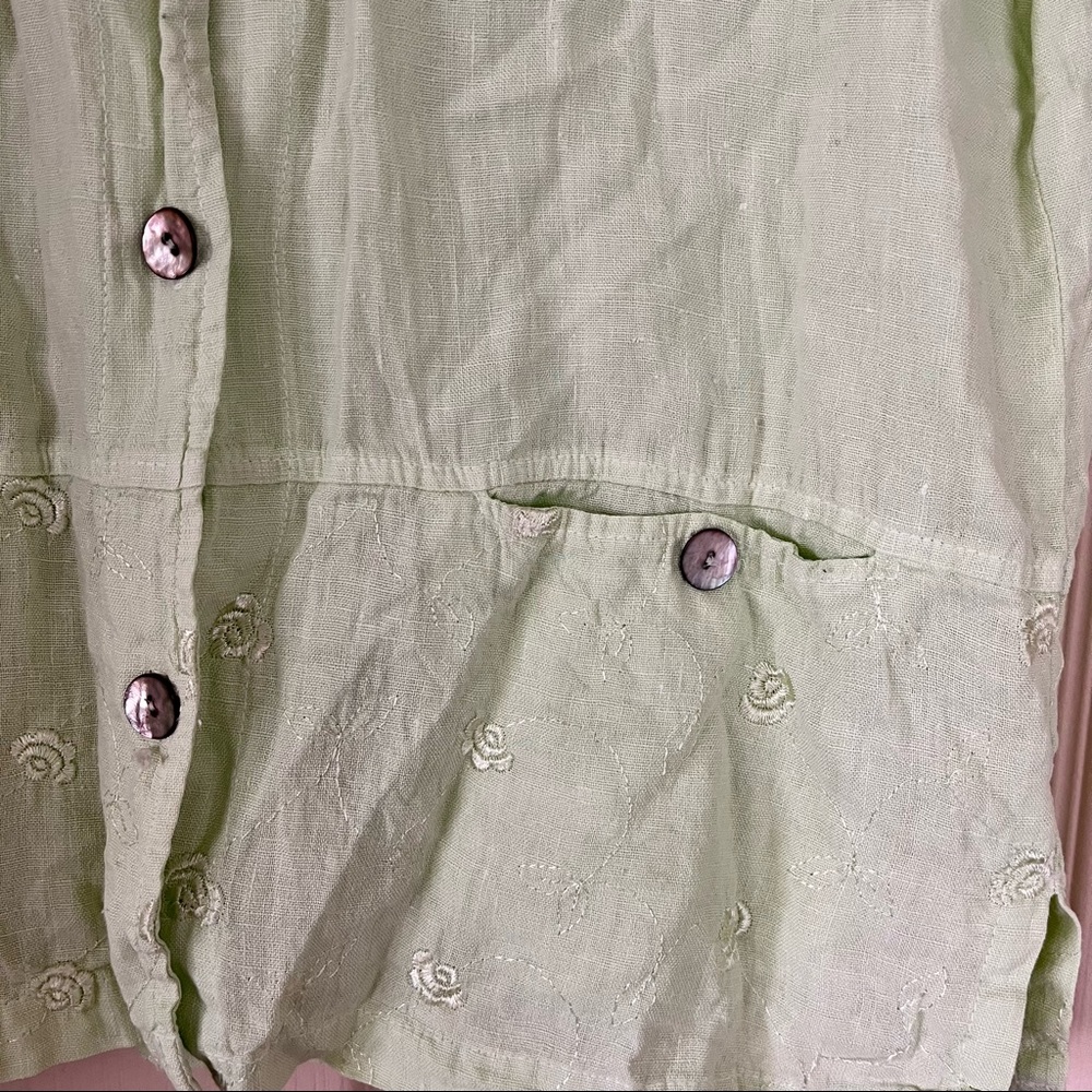 Vintage Linen Top - Picture 2 of 4